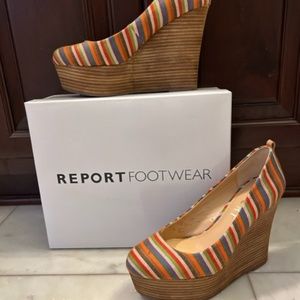 Women's REPORT Kim2 wedges, size 9